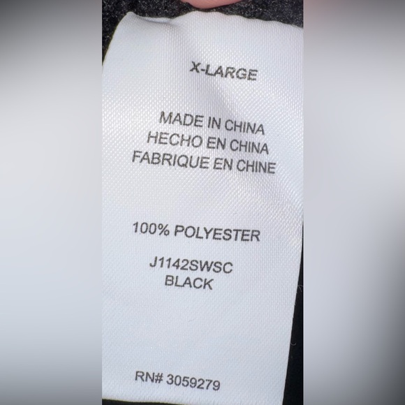 Thread & Supply Black Long Teddy Bear Cardigan size XL - Picture 4 of 5